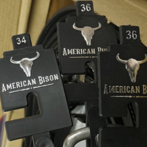 American Bison Leather Belt bundle of 14 belts (32, 34, 36, 38, 40) - Picture 13 of 15